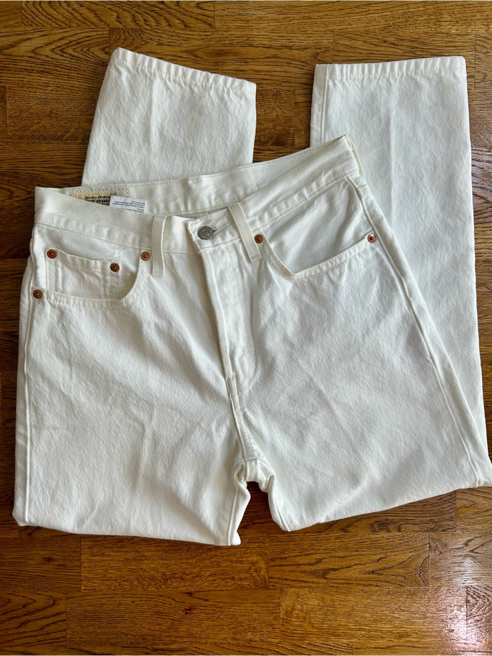 Levi’s 501 Original Fit White Jeans